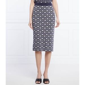 MAX MARA Weekend Magma Knit Pencil Skirt MaxMara Blue Print Knitwear Small
